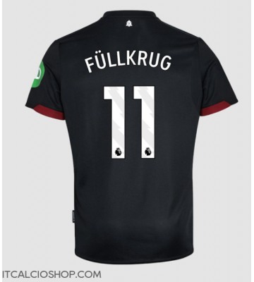 West Ham United Niclas Fullkrug #11 Seconda Maglia 2024-25 Manica Corta